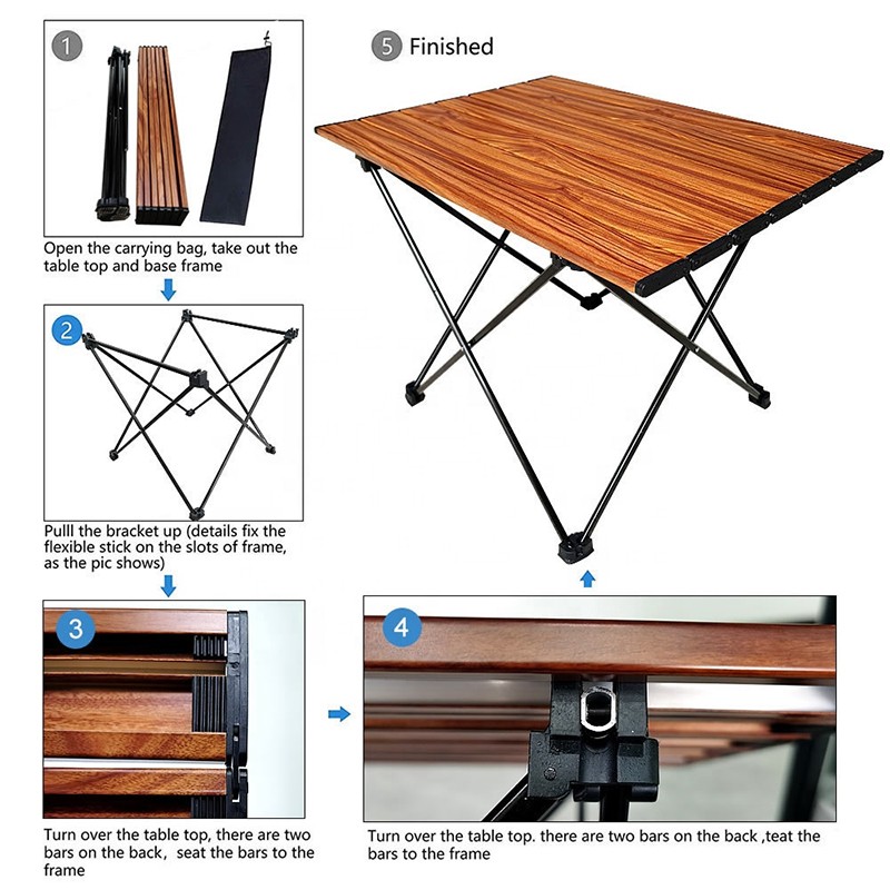 Klappbarer Campingtisch aus Aluminiumlegierung