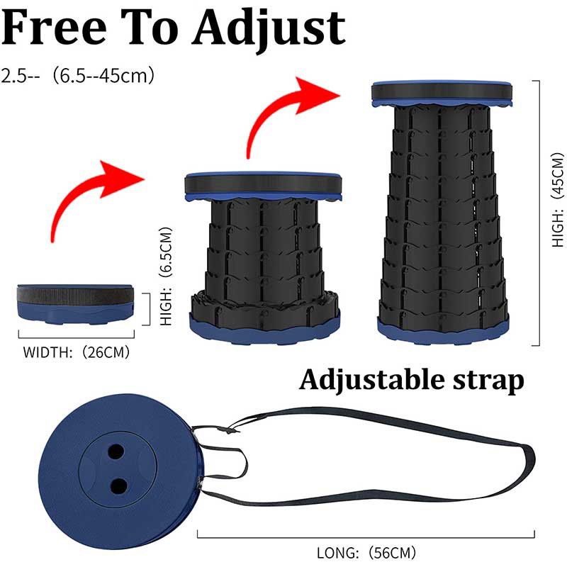 tragbarer Teleskophocker