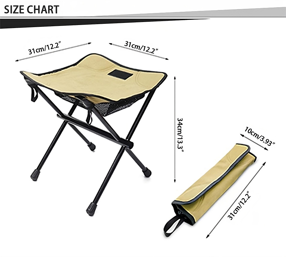 Outdoor-Hocker aus Aluminiumlegierung 7075