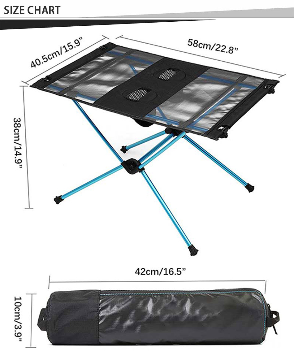 Leichter Klapptisch aus 7075 Aluminium