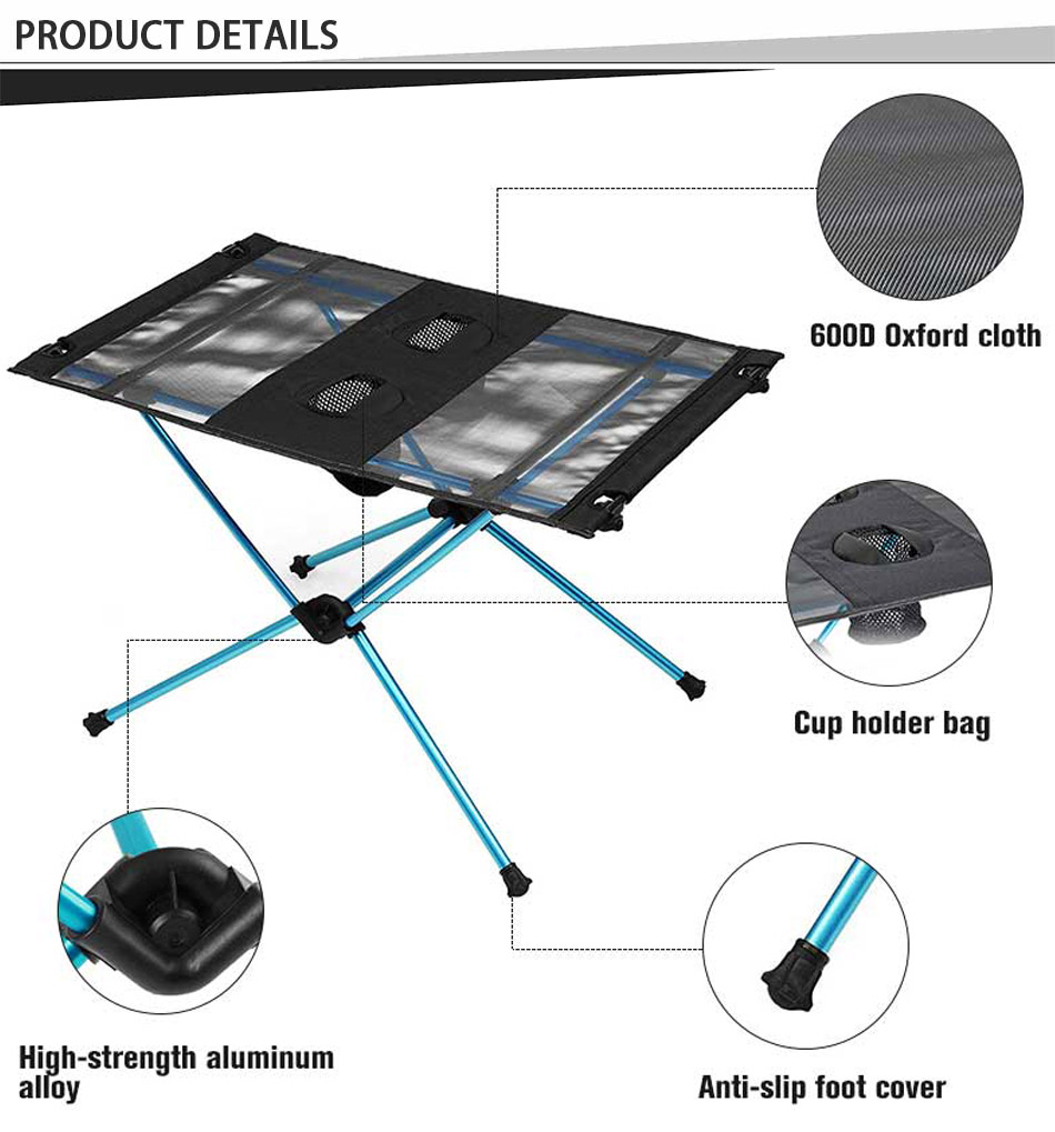 Klapptisch aus 7075 Aluminium für Camping