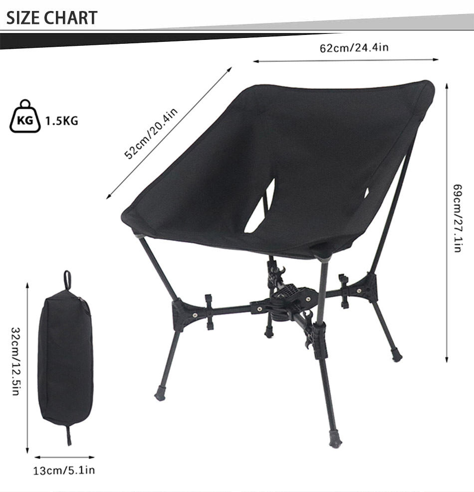Outdoor Camping Chair Size