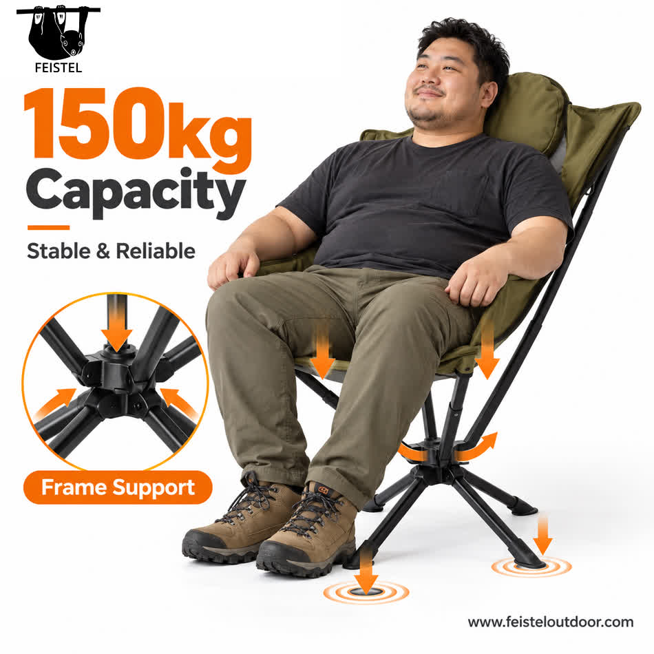 360° rotation Camping Chair