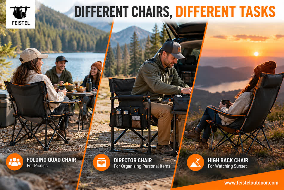 Camping Chairs and Tables Set