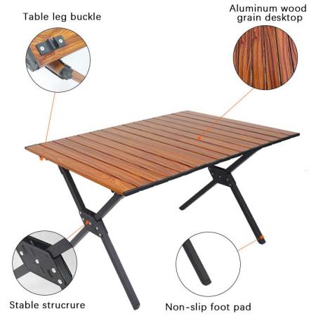 Klapptisch tragbarer Camping-Tisch im Freien tragbarer leichter Klapptisch für Picknick-Strandcamping 