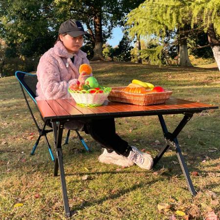 Klapptisch tragbarer Camping-Tisch im Freien tragbarer leichter Klapptisch für Picknick-Strandcamping 