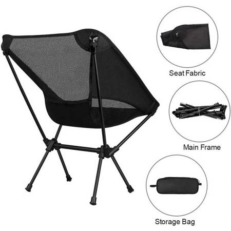faltbarer Strandkorb im Freien 600d Oxford-Stuhl für Campingrucksack 