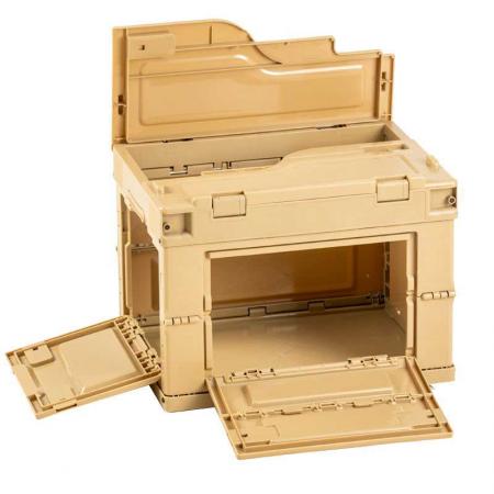 Vorratsbehälter mit Deckel 30 l faltbare Vorratsbox Kisten Aufbewahrungsboxen aus Kunststoff 