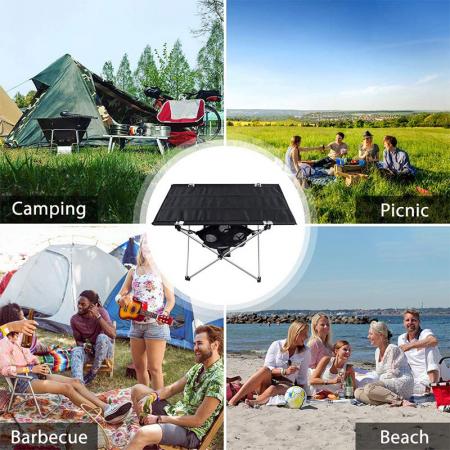 2022 neuer Oxford-Stoff-Camping-Strandtisch Grill-Picknick-Klapptisch für Grill-Picknick 