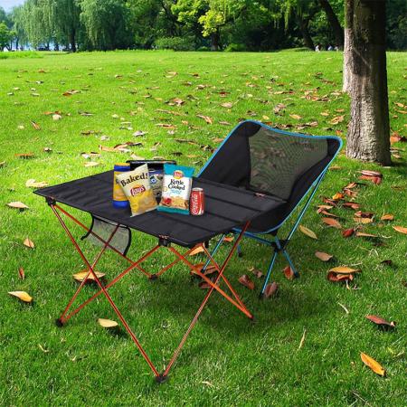 Zusammenklappbarer Camping-Strandtisch Grill-Picknick-Klapptisch für Grill-Picknick 
