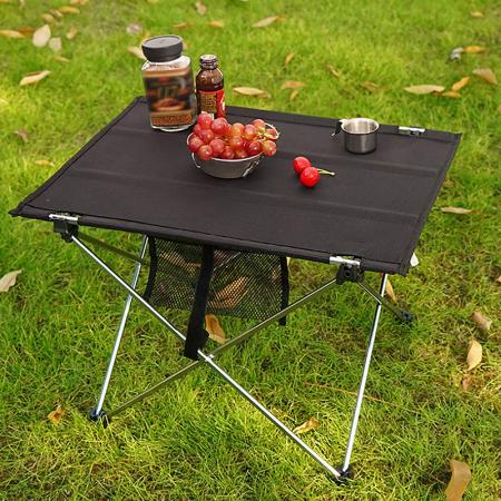 Faltbarer Tisch Tragbarer Campingtisch Faltbare Picknicktische Wasserdichter Strandtisch aus Segeltuch für den Campingstrand im Freien 