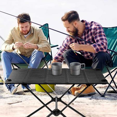 kundenspezifischer tragbarer Aluminiumroll-Picknicktisch im Freien, der Campingtisch wandert 