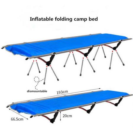 Großhandel ultraleichtes tragbares faltbares Campingbett aus Aluminium im Freien 