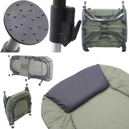 Ankunft verstärkte Fußpolster Campingausrüstung Bett Klappbett Campingbett 
