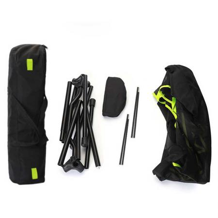 Schaukelstühle für draußen mit Handtaschen-Fußstütze Schaukelstuhl für den Strandbalkon Reisen Angeln Picknickstütze bis zu 300 lbs 