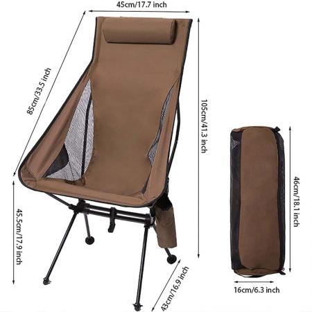 Klappstuhl Camping tragbarer Klappstuhl geeignet für Outdoor-Camping-Reisen Strandpicknick 