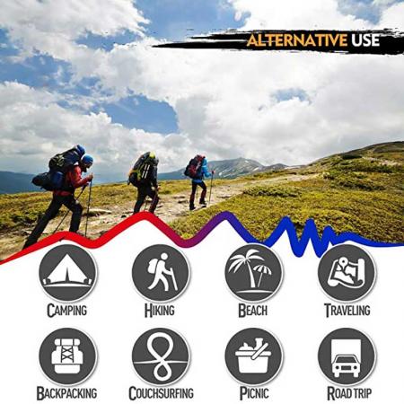 Isomatte ultraleichte Backpacking-Luftmatratze mit Tragetasche zum Wandern, Reisen, Outdoor-Aktivitäten 
