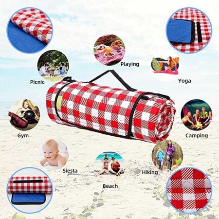 Wasserdichte Picknickdecke - 3-lagige faltbare Outdoor-Picknickmatte 