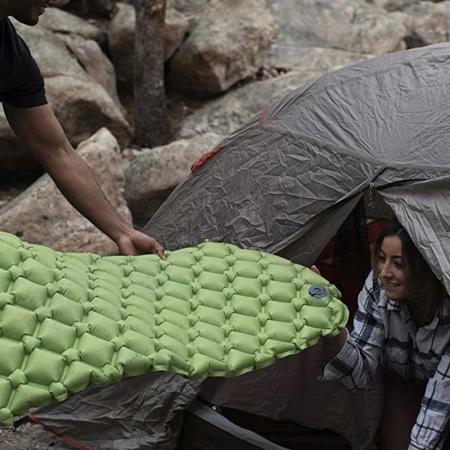Schaumstoff-Isomatte aufblasbare Camping-Isomatten ultraleicht wasserdicht für Camping-Rucksackreisen Wandern leichte Outdoor-Luftmatratze 