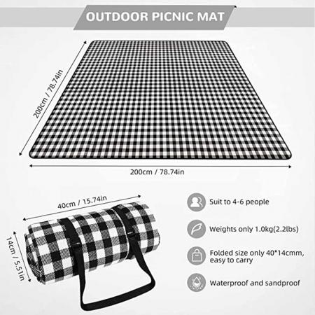 Große tragbare Strandmatte für Camping-Wanderfestivals 