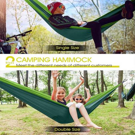 2022 heiße Verkäufe Reisehängematte Camping Hängematte im Freien mit Baumgurten für den Außenbereich 