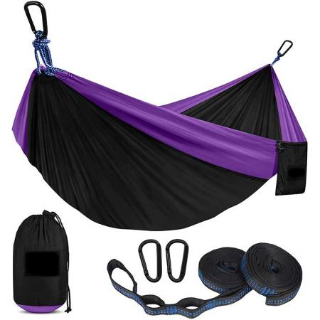 Fallschirm-Nylon-Hängematte Camping-Outdoor-Hängematte mit Zubehör für den Außenbereich 