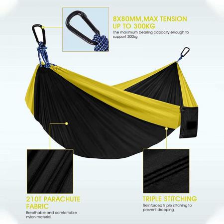 tragbare, leichte Fallschirm-Hängematte aus Nylon für Rucksacktouren 