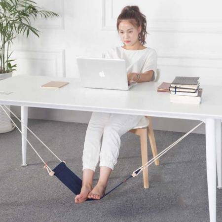 Fußhängematte unter Schreibtischfußstütze verstellbare Bürofußstütze Hängematte langlebig 