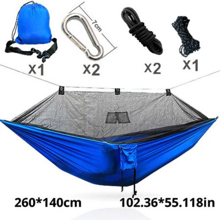 Camping-Hängematte mit Moskitonetz und strapazierfähigem Baumgurt für Reisen, Wandern, Wandern, Outdoor-Aktivitäten 