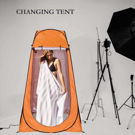 Umkleidekabine Sichtschutzzelt sofort tragbares Außenduschzelt Lagertoilette für Camping und Strand
 