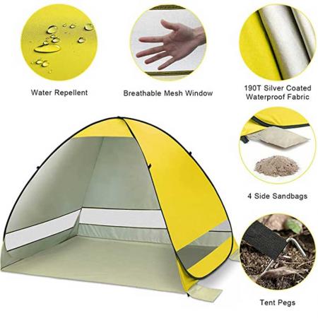 Großhandel Outdoor Camping Strand Dreieck Baldachin Sonnenschutz UV Schutz Zelt
 