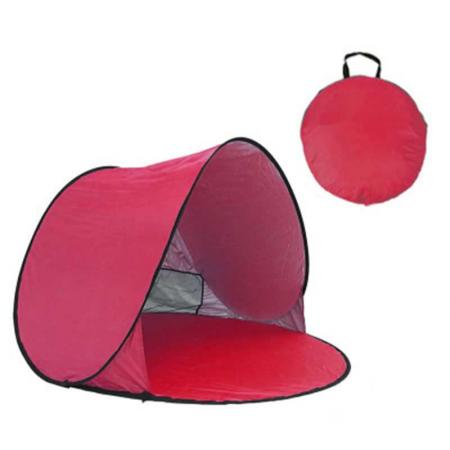 Amazonas heiße Verkäufe rotes Strandzelt Anti-UV-sofortiges tragbares Zelt Pop-up-Baby-Strandzelt für Camping im Freien
 