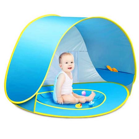Baby-Strandzelt Pop-up tragbarer Schattenpool UV-Schutz Sonnenschutz für Kleinkinder
 