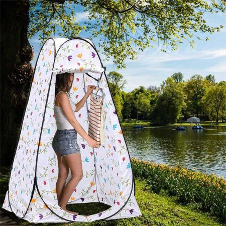 Pop-up-Pod Umkleidekabine Sichtschutzzelt sofort tragbare Außendusche Zelt Lagertoilette
 