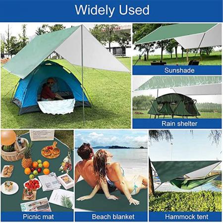 Leichte Nylon-Fallschirm-tragbare Outdoor-Camping-Schlafhängematte mit Moskitonetz und Regenfliege
 