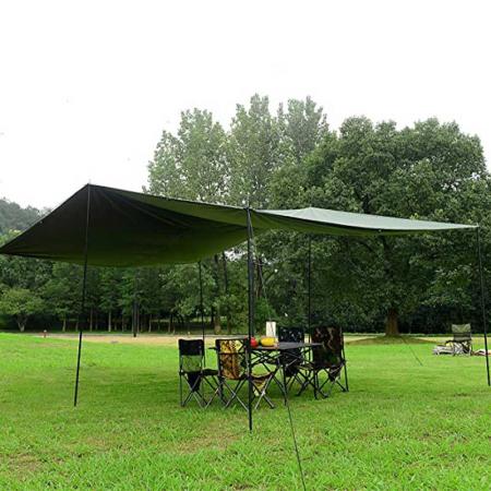 Tragbarer Sonnenschirm, leichte, wasserdichte Regenfliegenzeltplane
 
