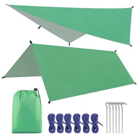 tragbare wasserdichte Campingplane Shelter Sonnenschirm Regenfliege Zeltplane
 