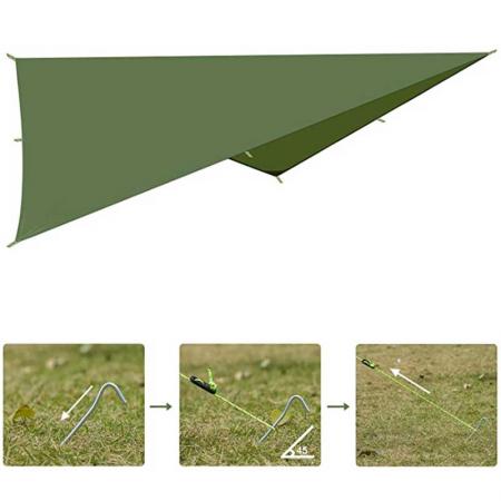 ultraleichtes wasserdichtes Zelt im Freien für Familien, Camping, Hängematte, Regenfliegenplane
 