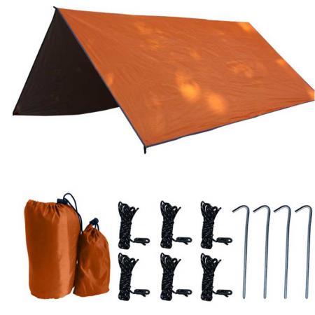 Outdoor Camping Strand wasserdicht Polyester Fliege Regenfliege Hängematte Zelt Plane Sonnenschutz
 