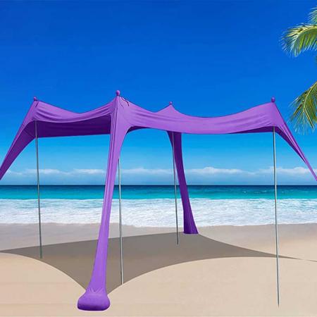Tragbares, leichtes Strand-Sonnenschutzzelt mit UV-Schutz
 