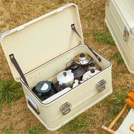 Zusammenklappbare Aufbewahrungsbox aus Aluminiumlegierung, Aufbewahrungsbox für Camping 