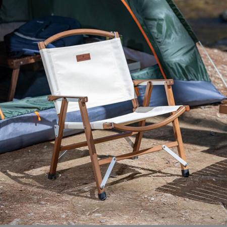 Amazon Hot Sales Outdoor-Möbel Holz Tragbarer Klapp-Campingstuhl Gartenstuhl im Freien 