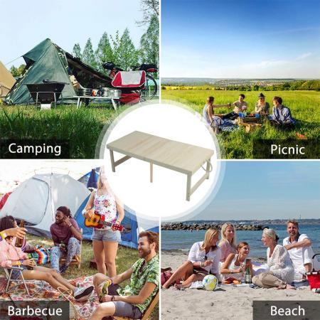 Klappbarer Picknicktisch aus Holz im neuen Design für Camp BBQ, Picknick, Party, Strand 