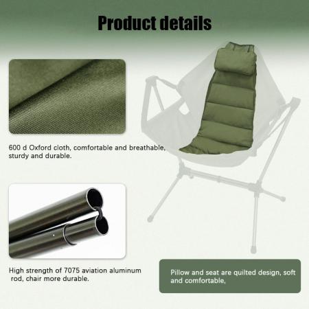 2023 NEUE ANKUNFT Tragbarer verstellbarer Stuhl Klappbarer Liegestuhl für Camping im Freien 