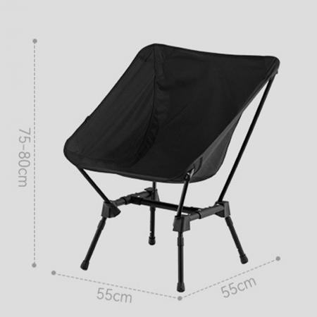 Fabrikneuer tragbarer Stuhl im Freien, faltbarer Strandstuhl, verstellbarer klappbarer Campingstuhl für Erwachsene 