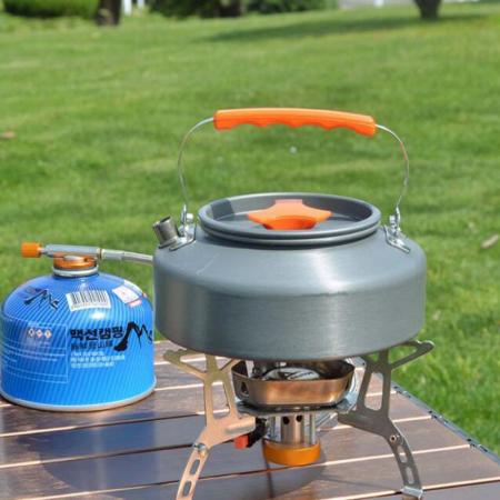 Picknick im Freien 1.1L 1.5L 2L Ultraleichte tragbare Teekanne Kochen Camping Wasserkocher 