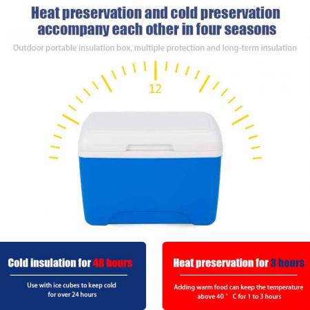 Großbestellung: Tragbare 13-Liter-Eisbox für den Außenbereich, Kunststoff-Autokühlbox für Camping, Picknick, Grillen 