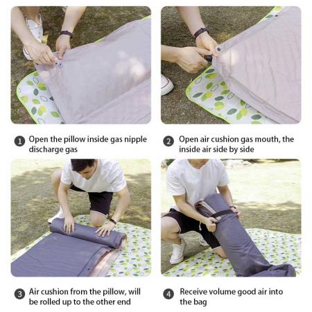 Neue Stil Einzelne Selbstaufblasende Isomatte Spleißen Automatische Aufblasbare Matte Isomatte für Camping 