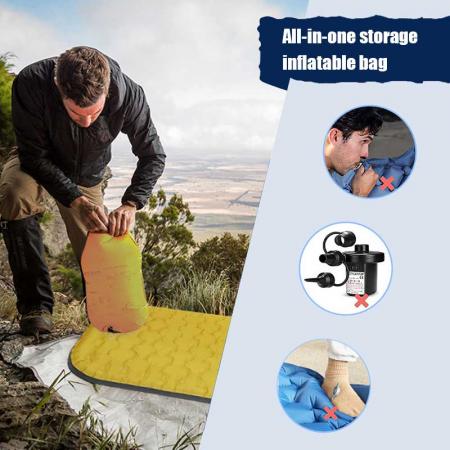 2023 New Style Aufblasbare Matratze Camping Isomatte Air Mat Extra Dick 10cm 