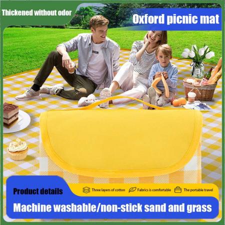 tragbares dreischichtiges Design große Picknickdecke faltbare wasserdichte Picknickdecke 
